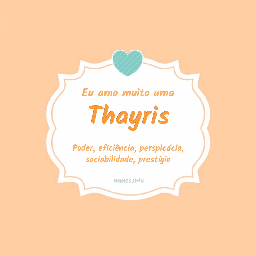 Eu amo muito Thayris