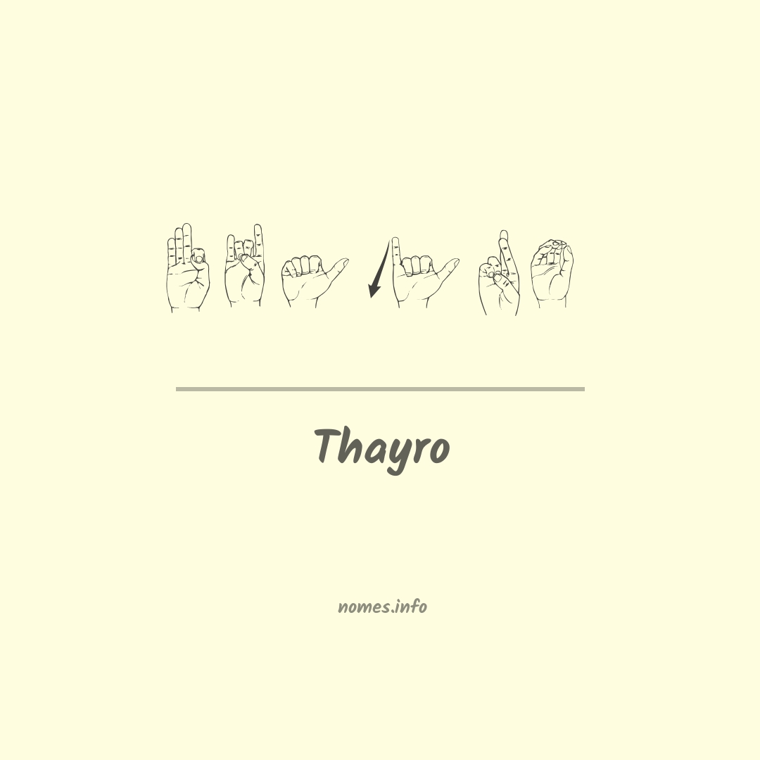 Thayro em Libras