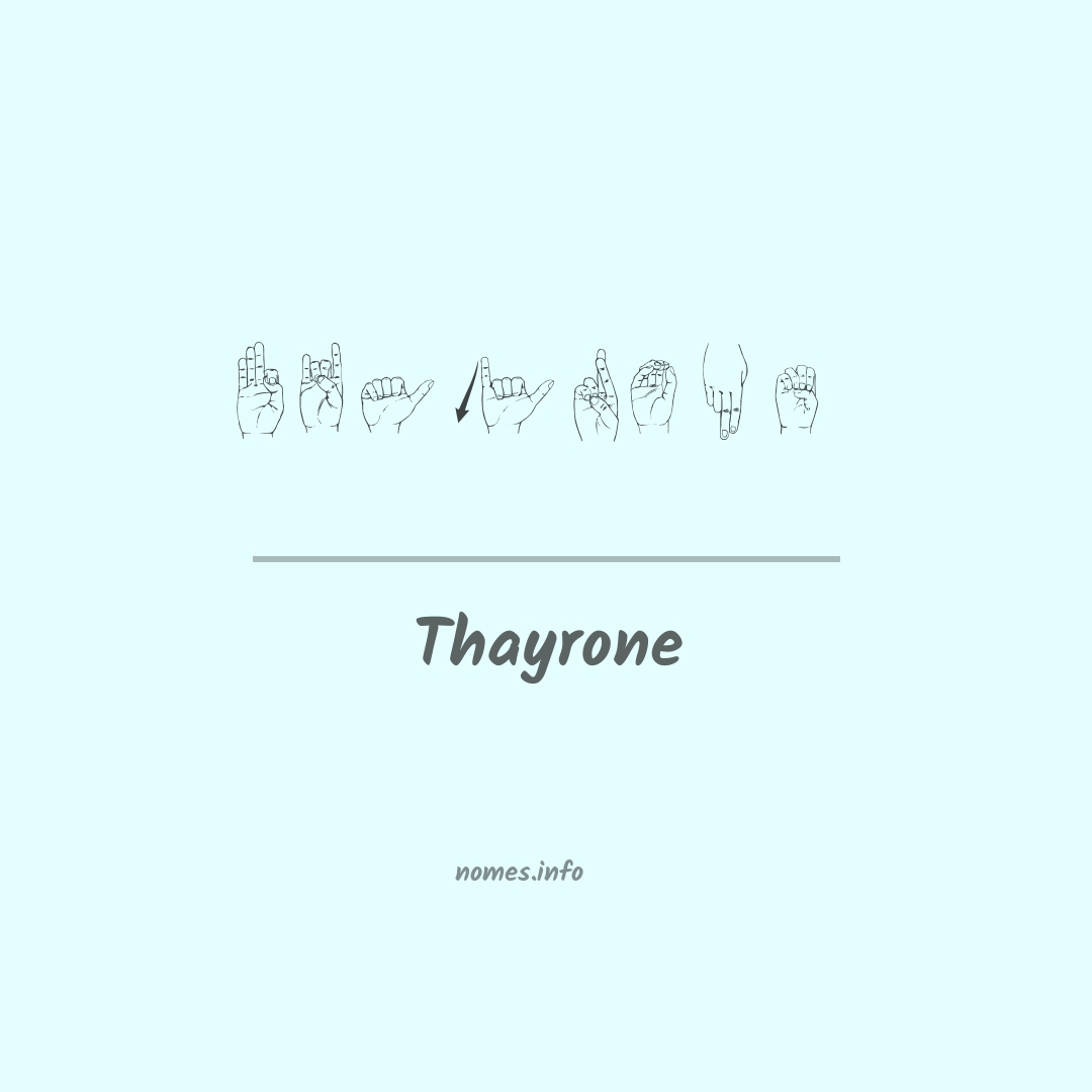 Thayrone em Libras