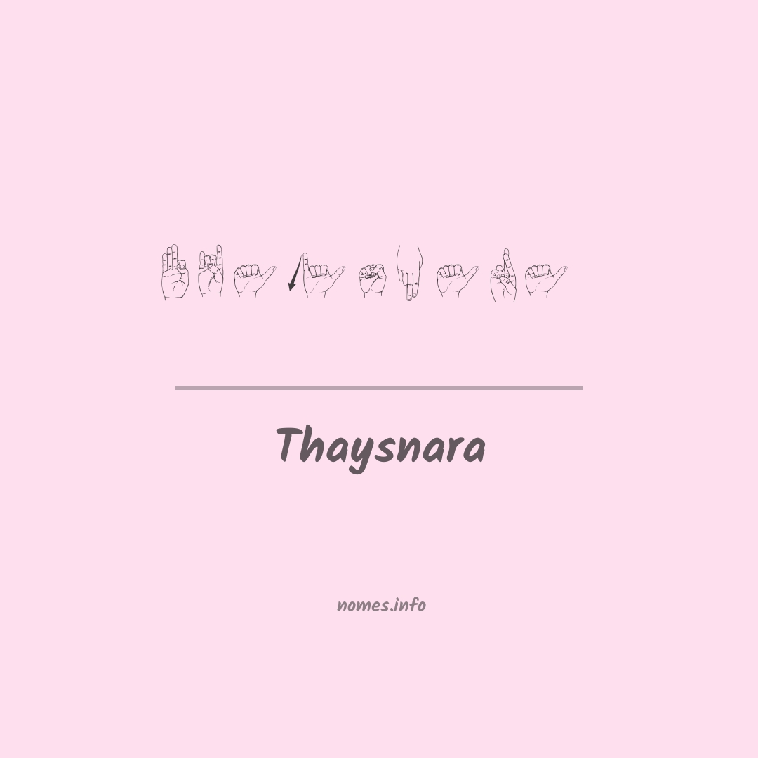 Thaysnara em Libras Thaysnara em Libras