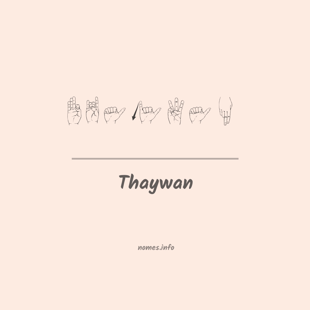 Thaywan em Libras