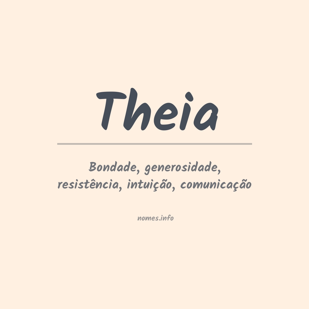 Significado do nome Theia