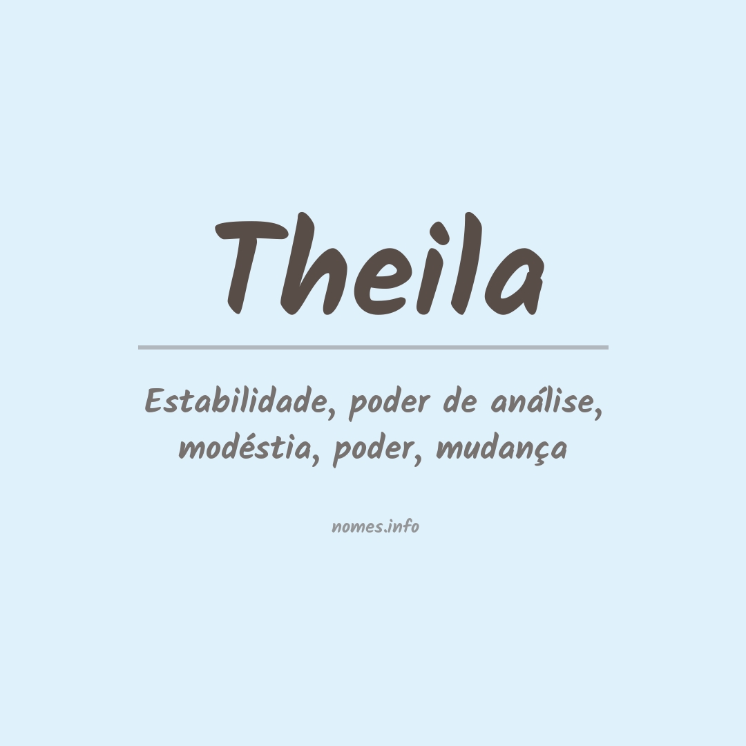 Significado do nome Theila