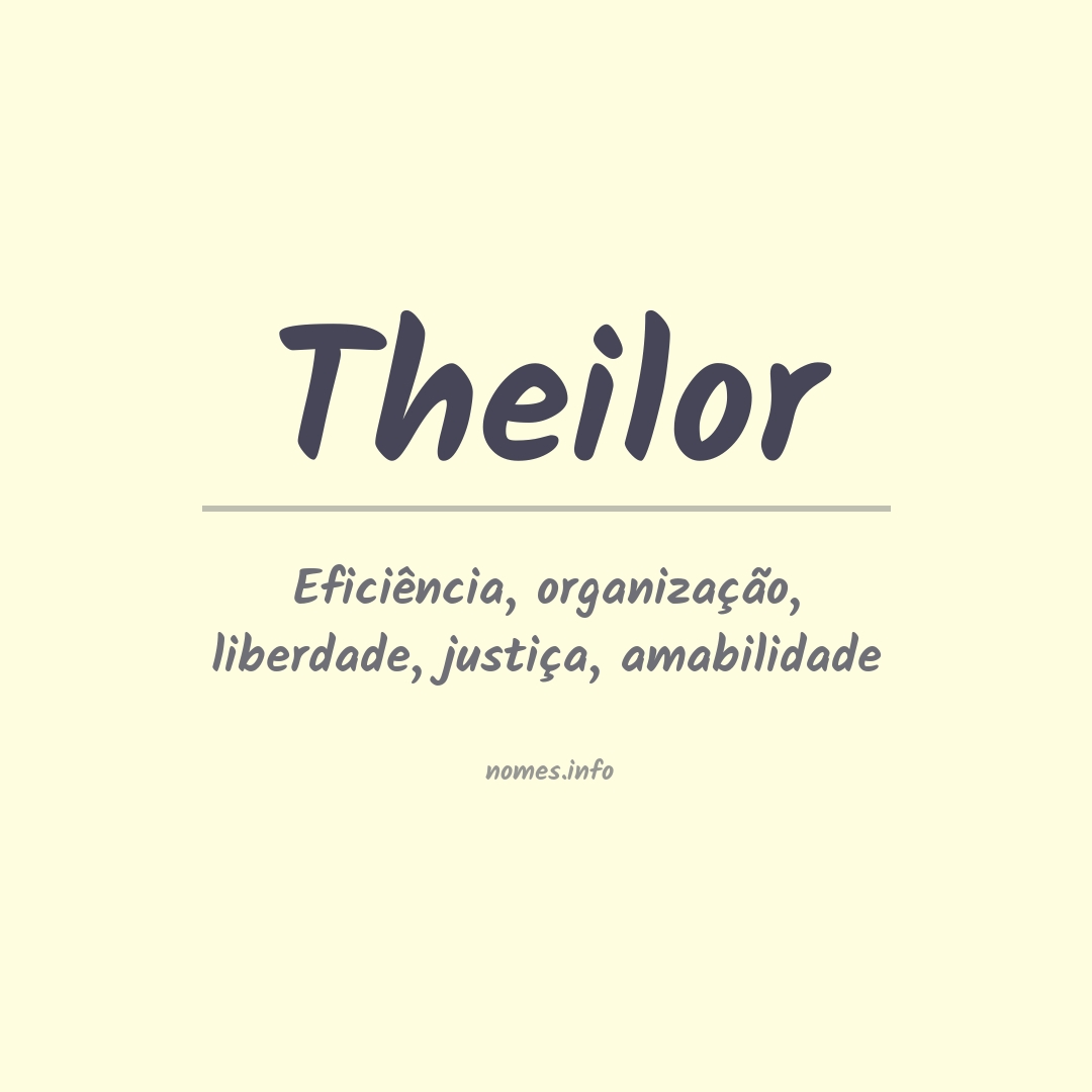 Significado do nome Theilor