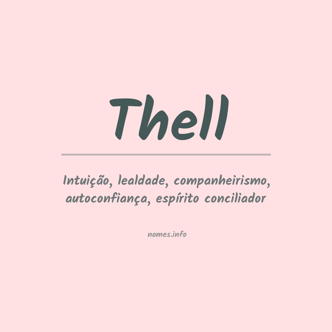 Significado do nome Thell