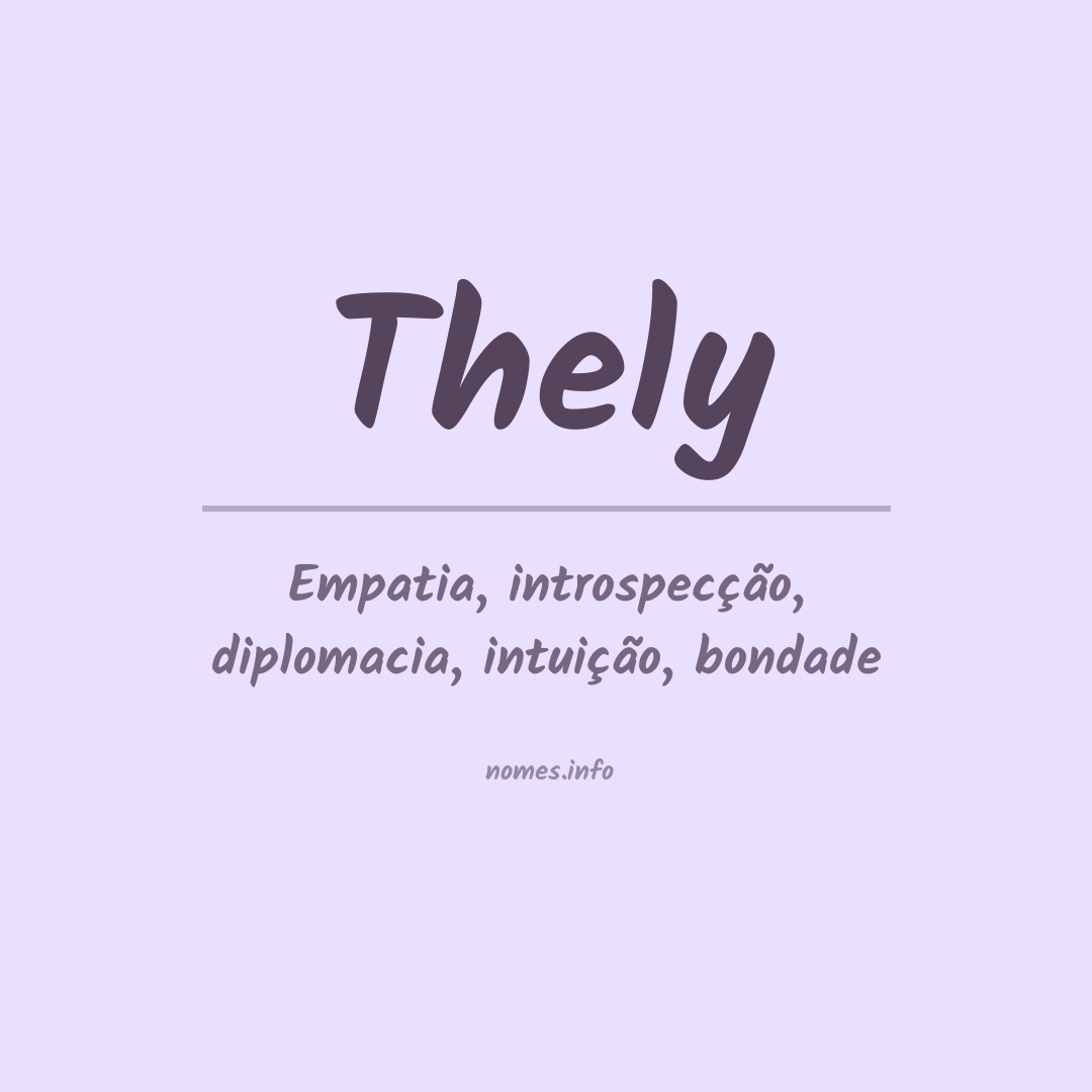 Significado do nome Thely