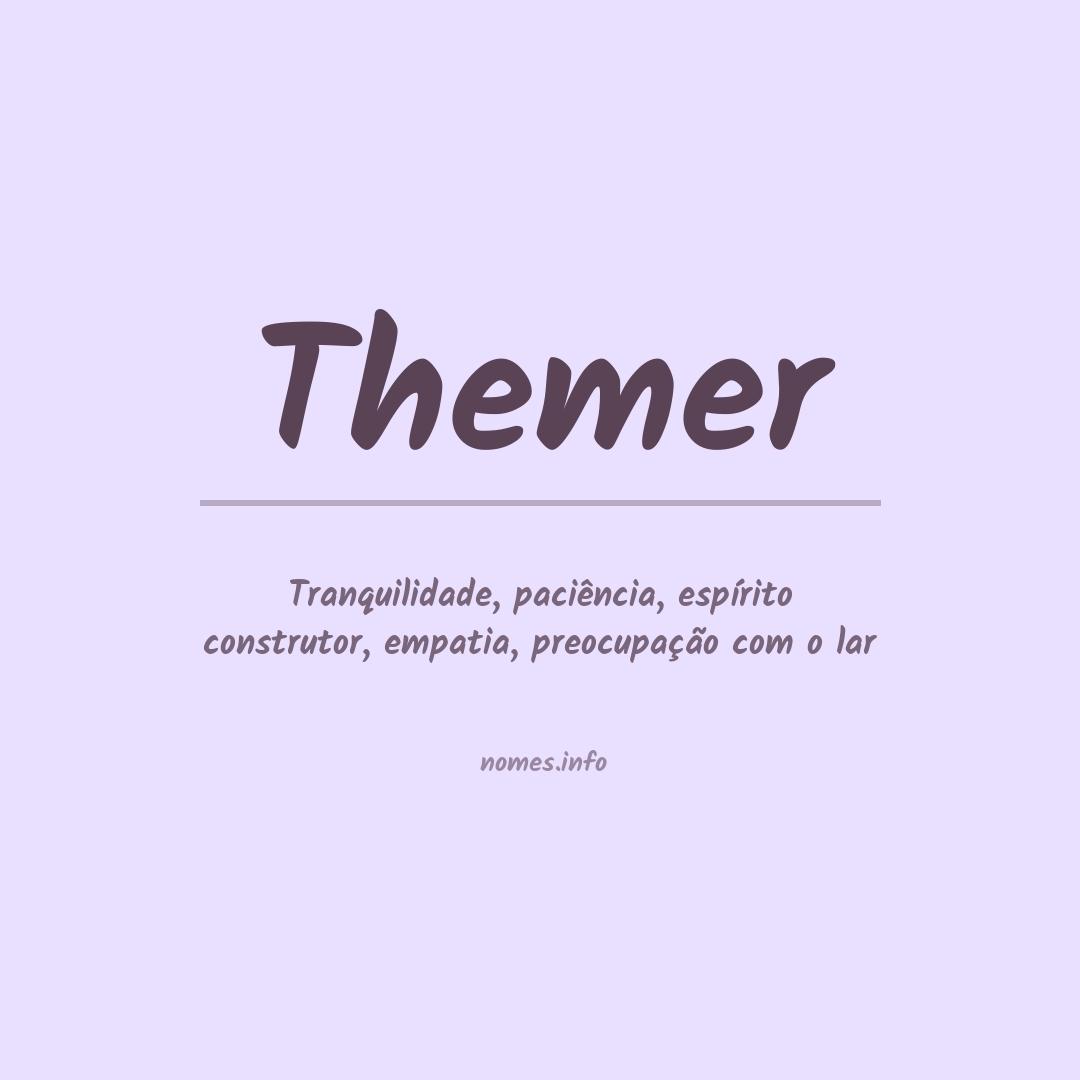 Significado do nome Themer