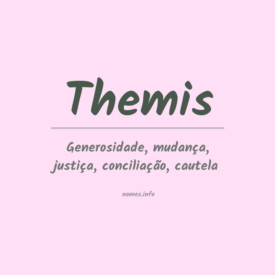 Significado do nome Themis Significado do nome Themis