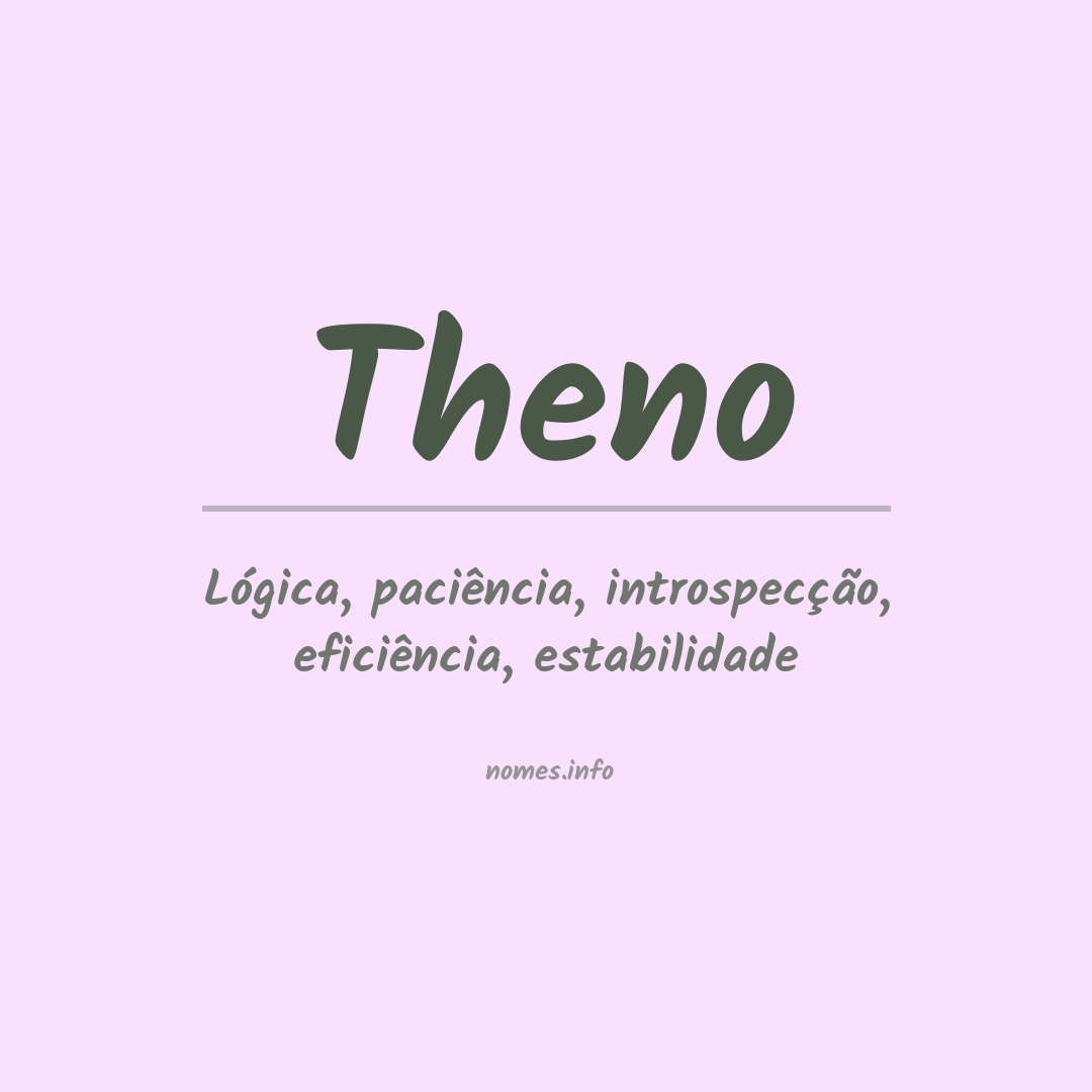 Significado do nome Theno