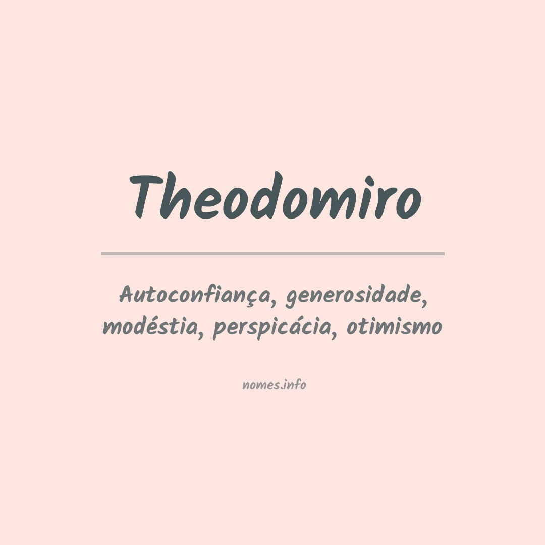 Significado do nome Theodomiro