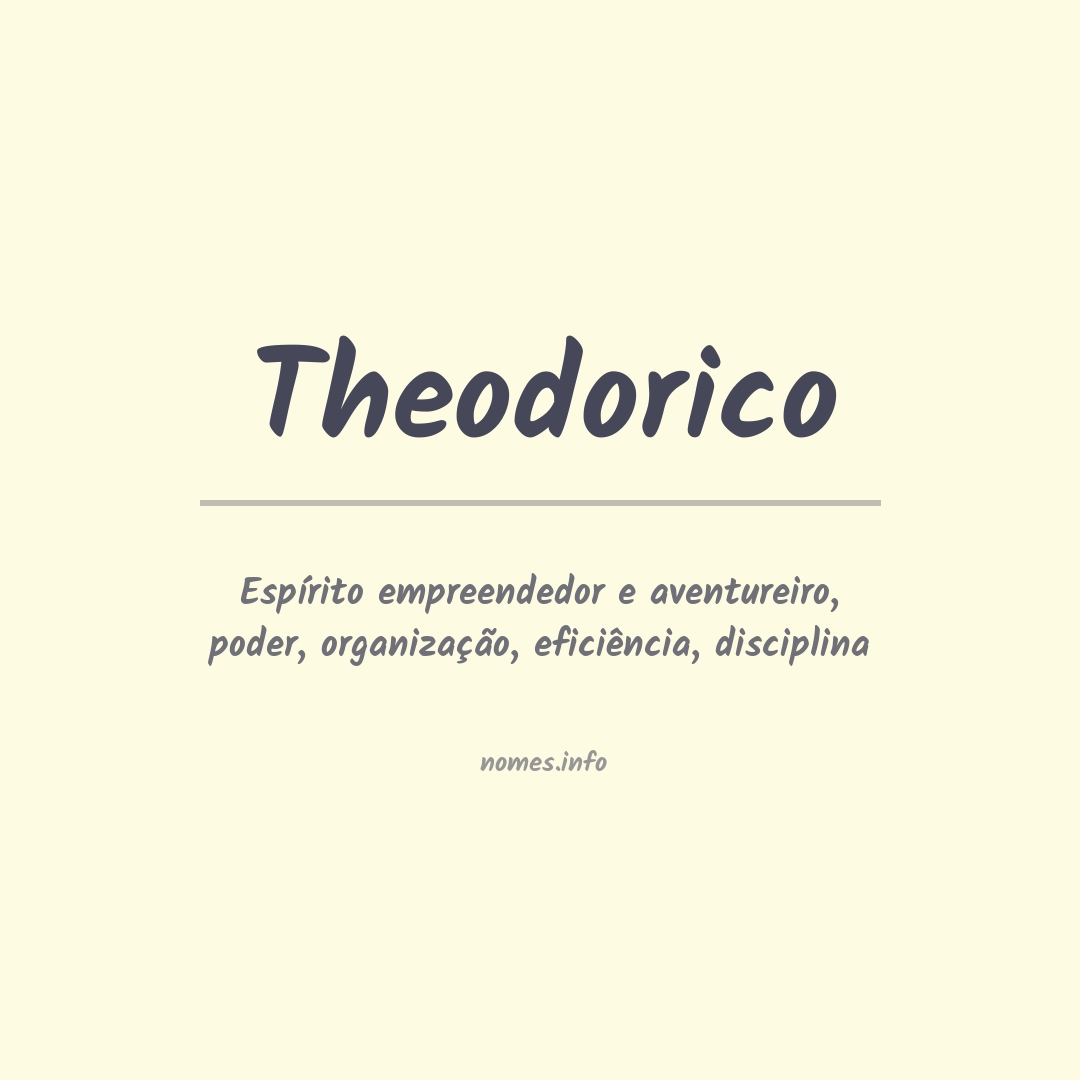 Significado do nome Theodorico
