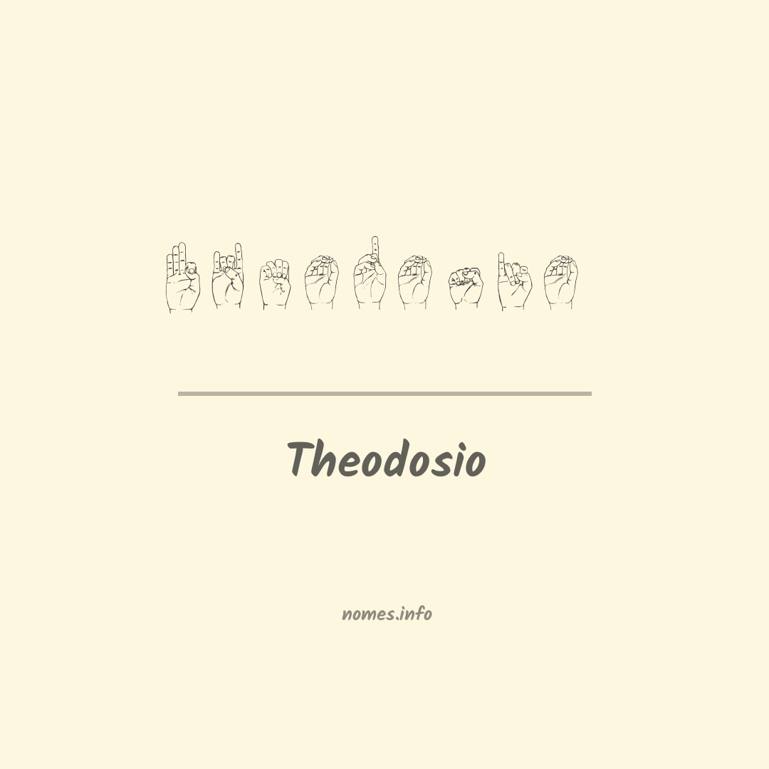 Theodosio em Libras