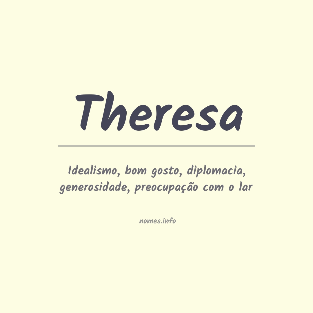 Significado do nome Theresa