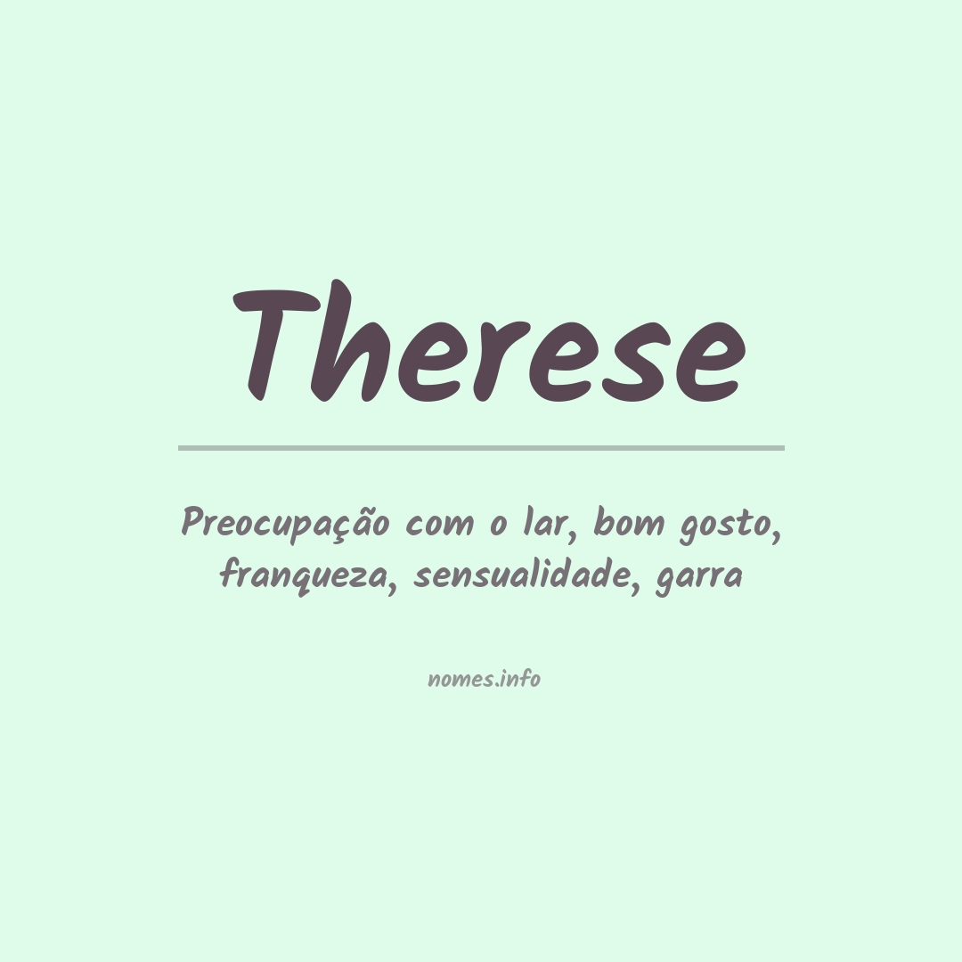 Significado do nome Therese
