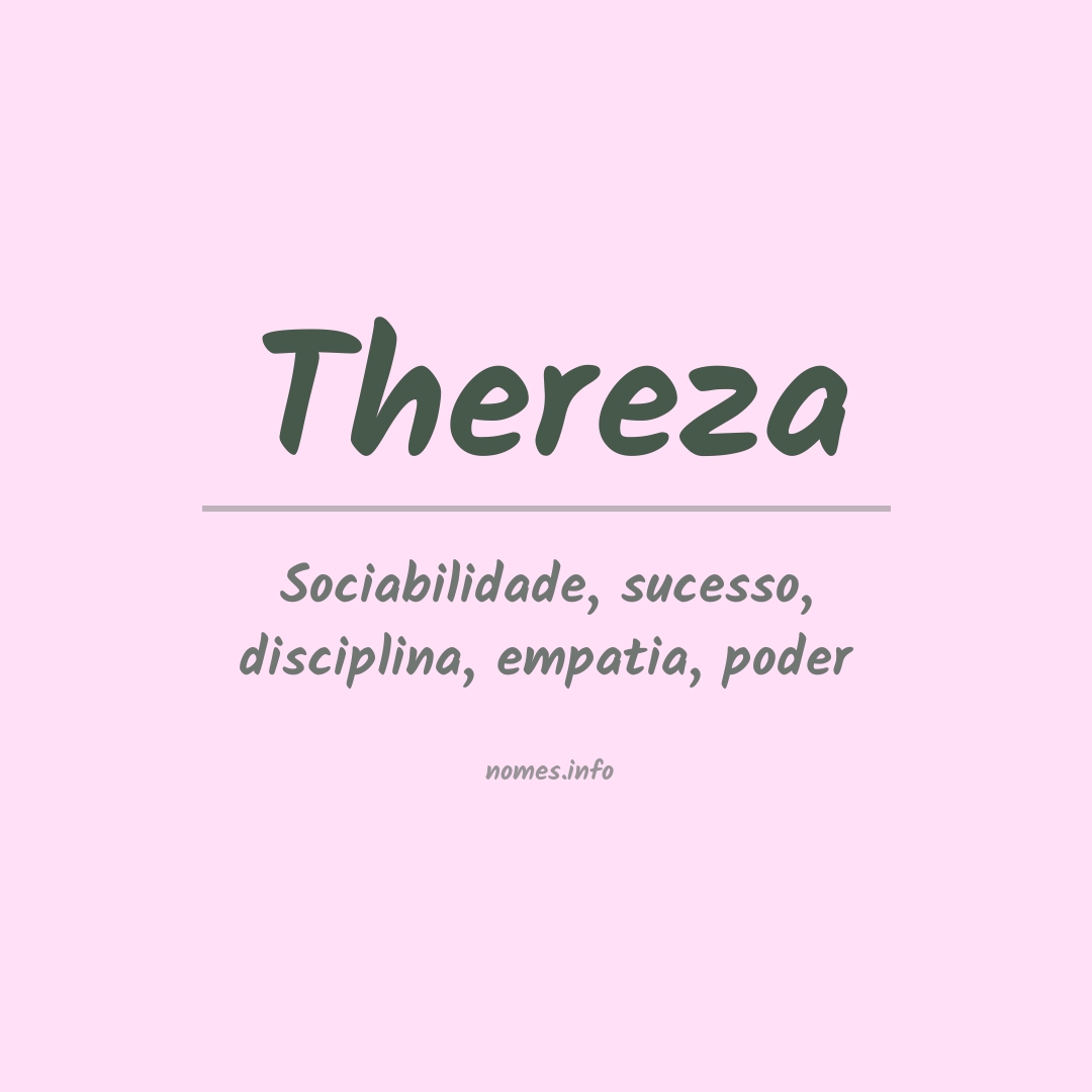 Significado do nome Thereza