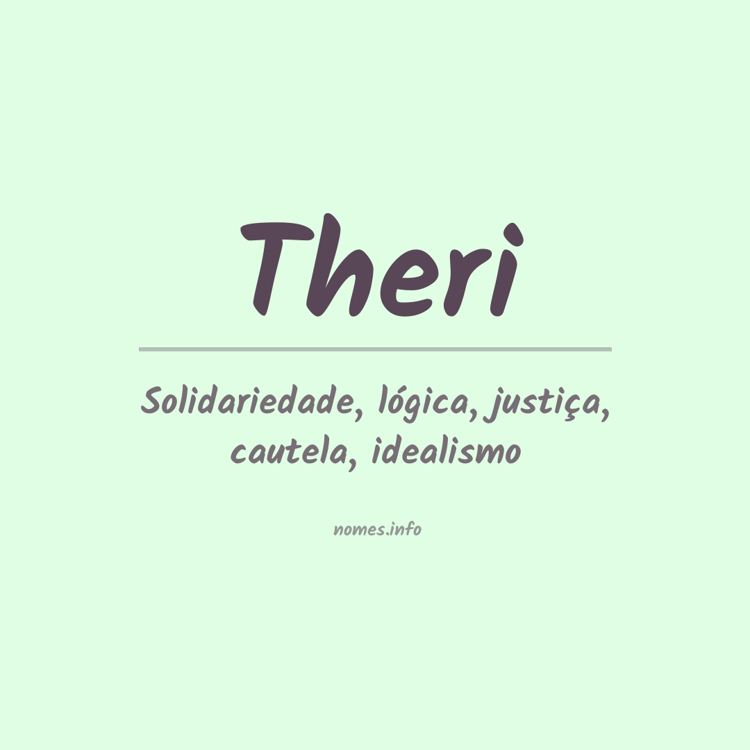 Significado do nome Theri