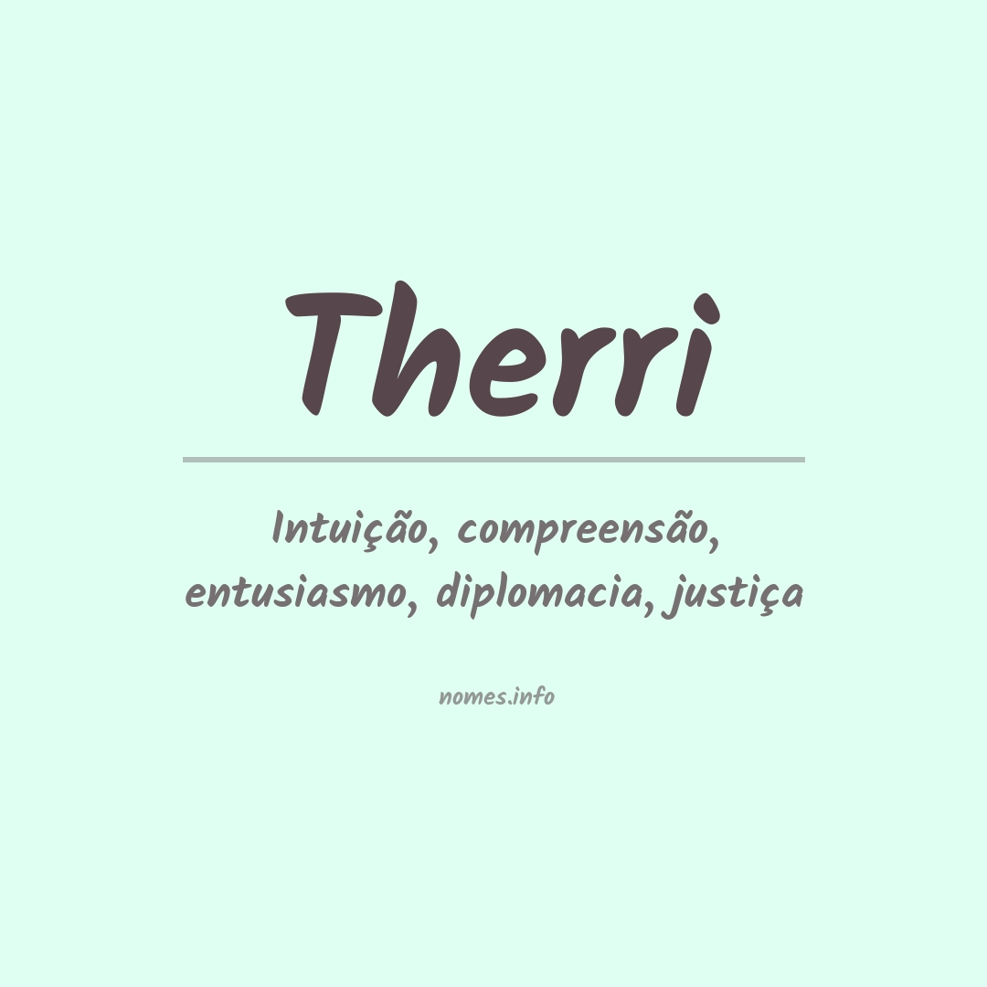 Significado do nome Therri