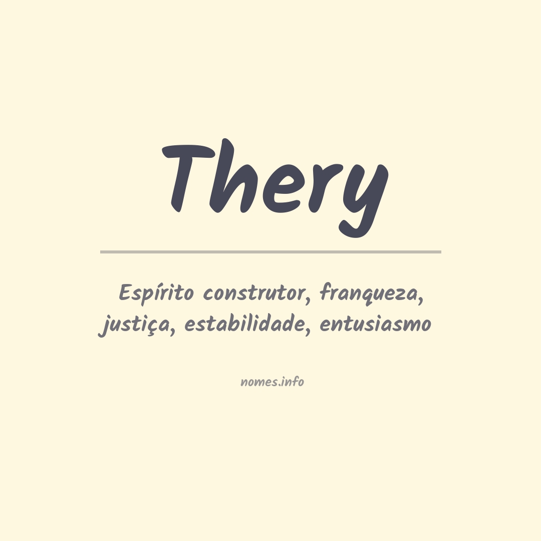 Significado do nome Thery