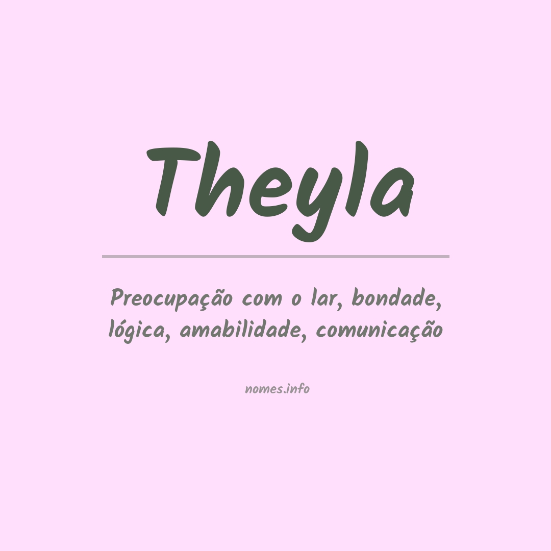 Significado do nome Theyla