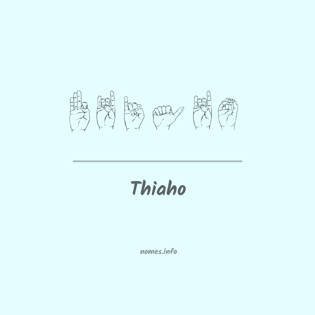 Thiaho em Libras
