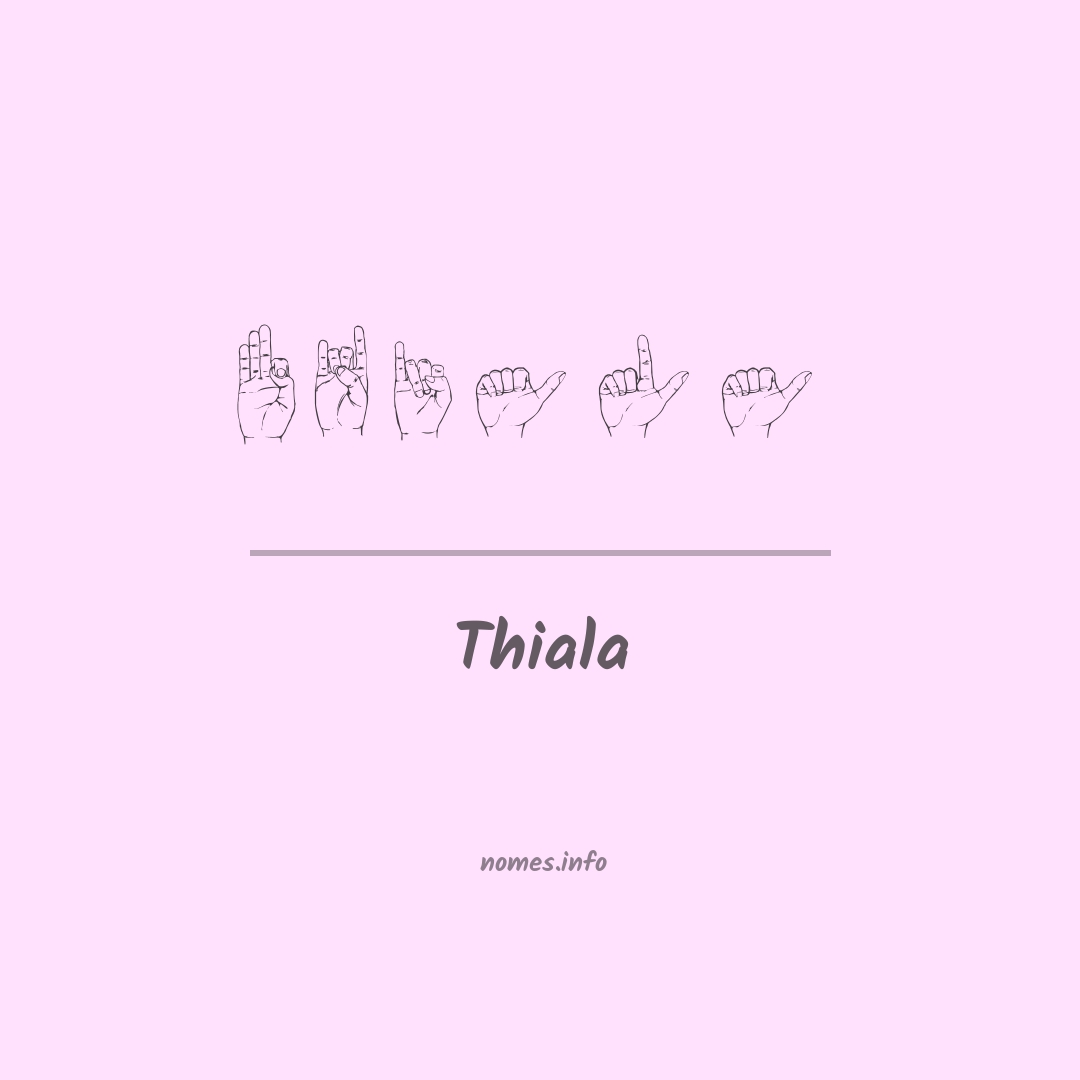 Thiala em Libras