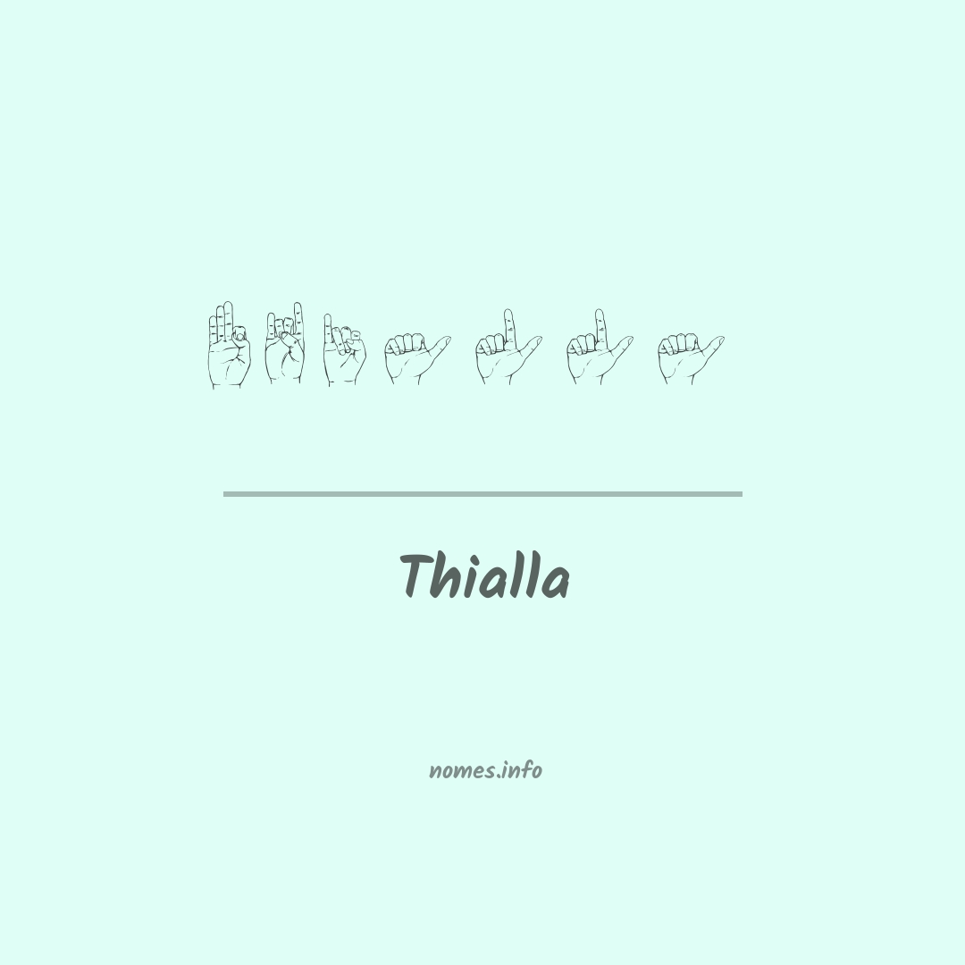 Thialla em Libras
