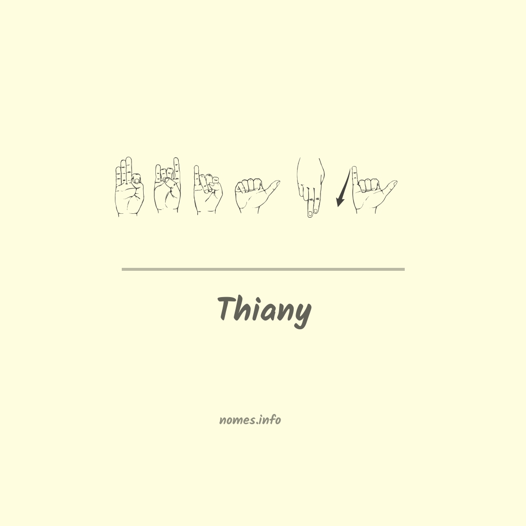 Thiany em Libras