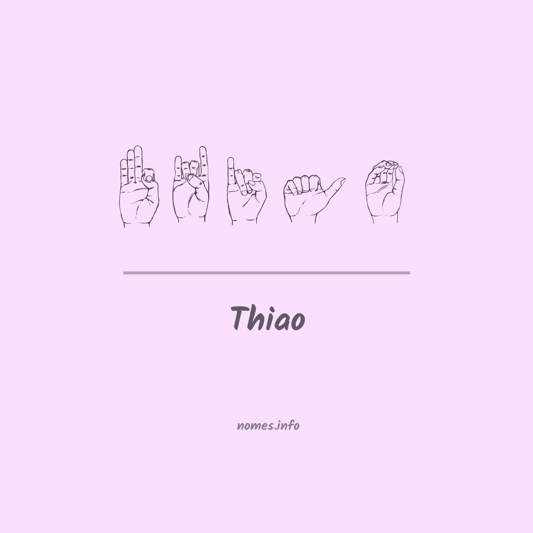 Thiao em Libras