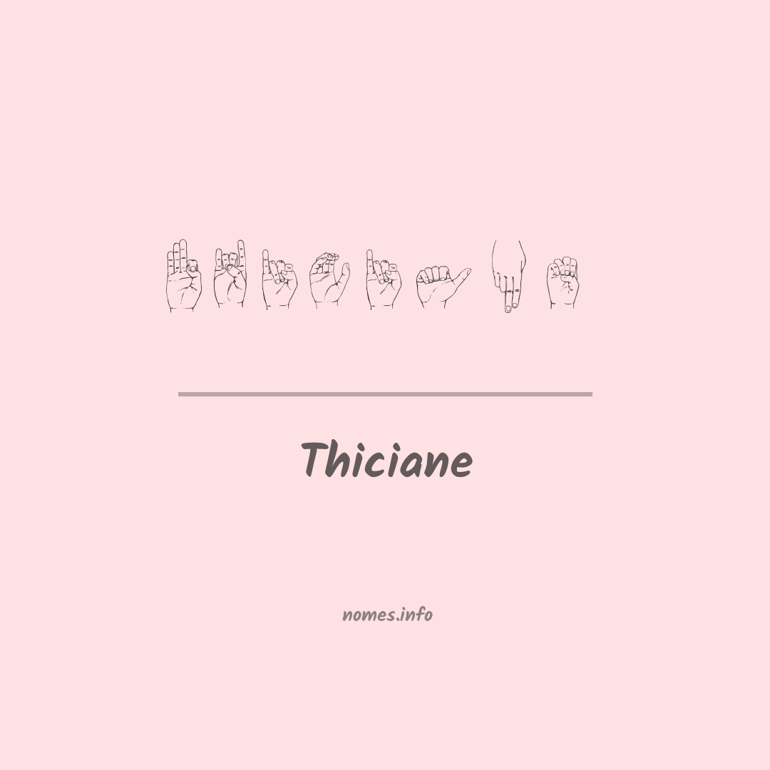 Thiciane em Libras