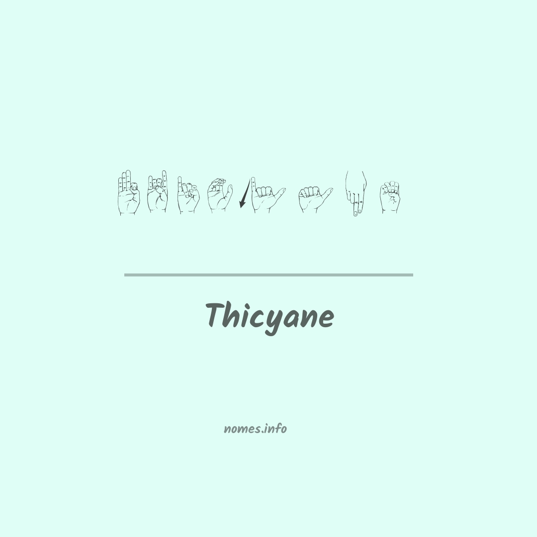 Thicyane em Libras