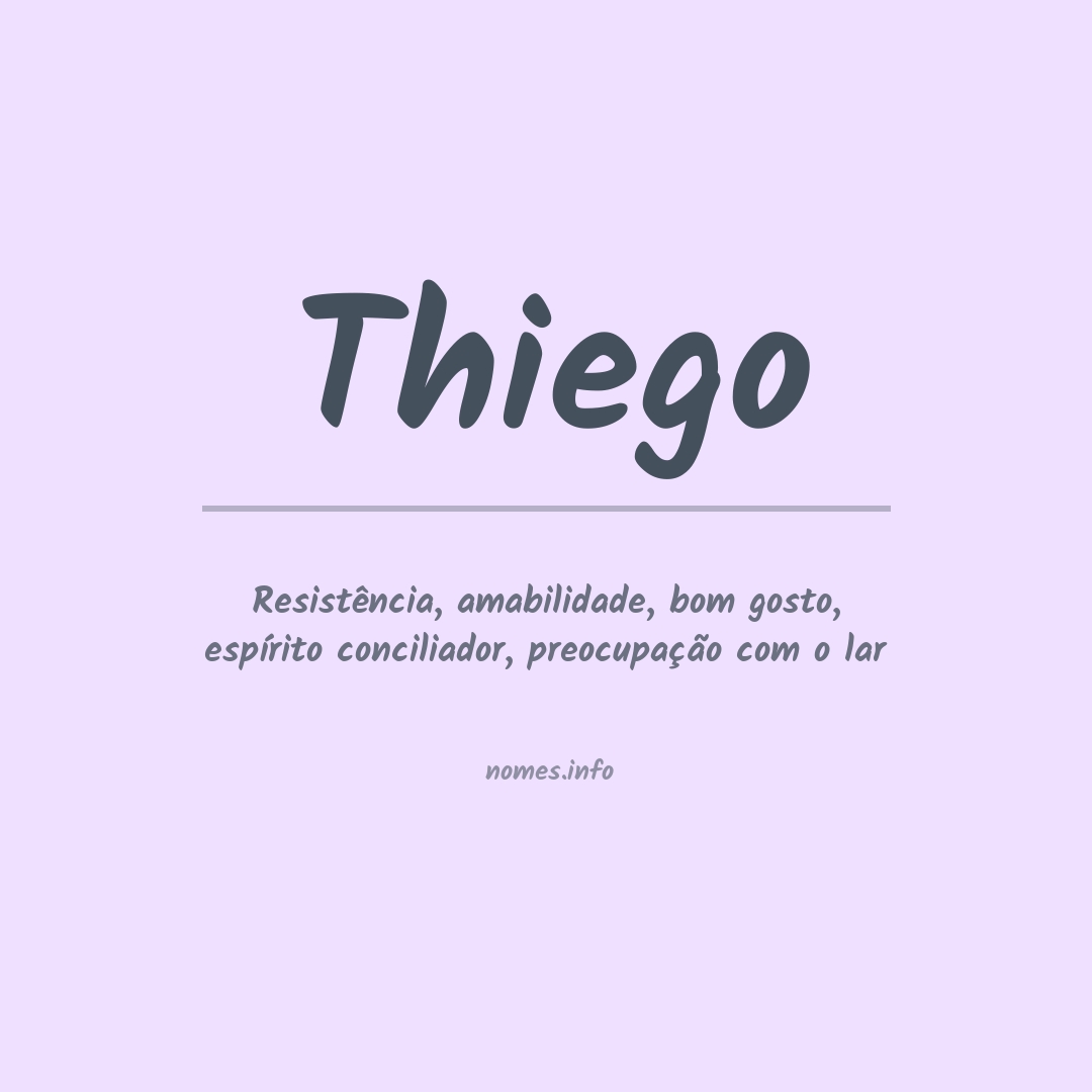 Significado do nome Thiego