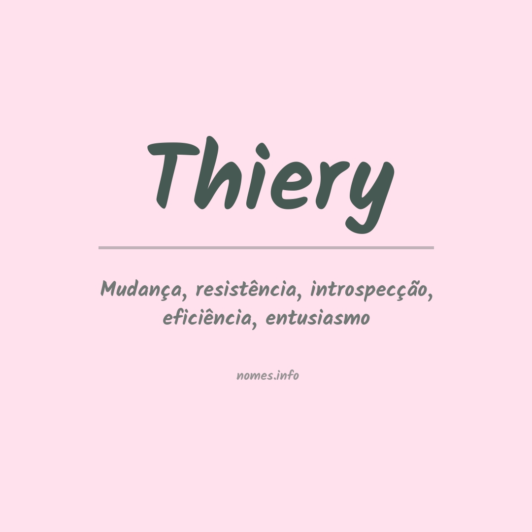 Significado do nome Thiery