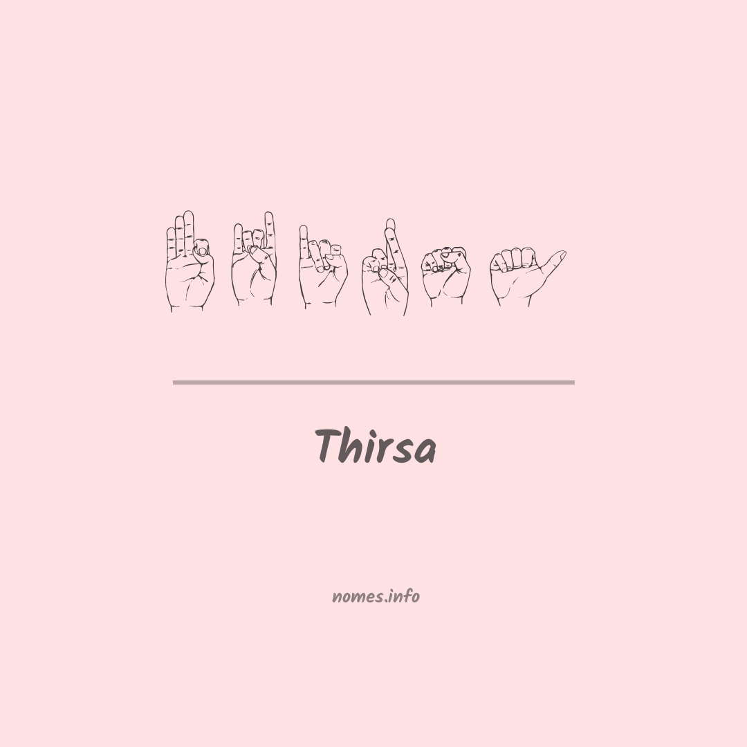 Thirsa em Libras