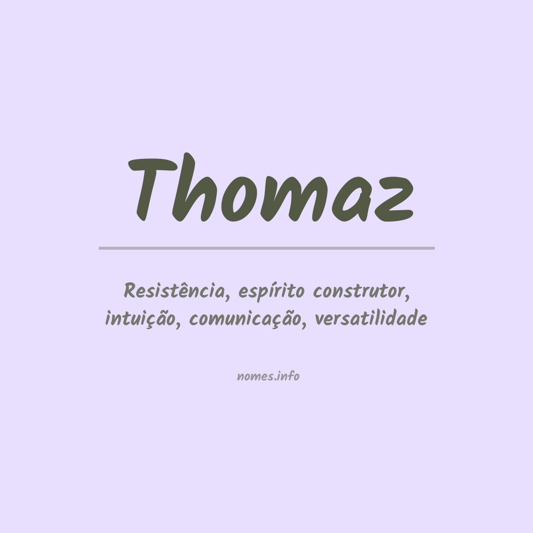Significado do nome Thomaz