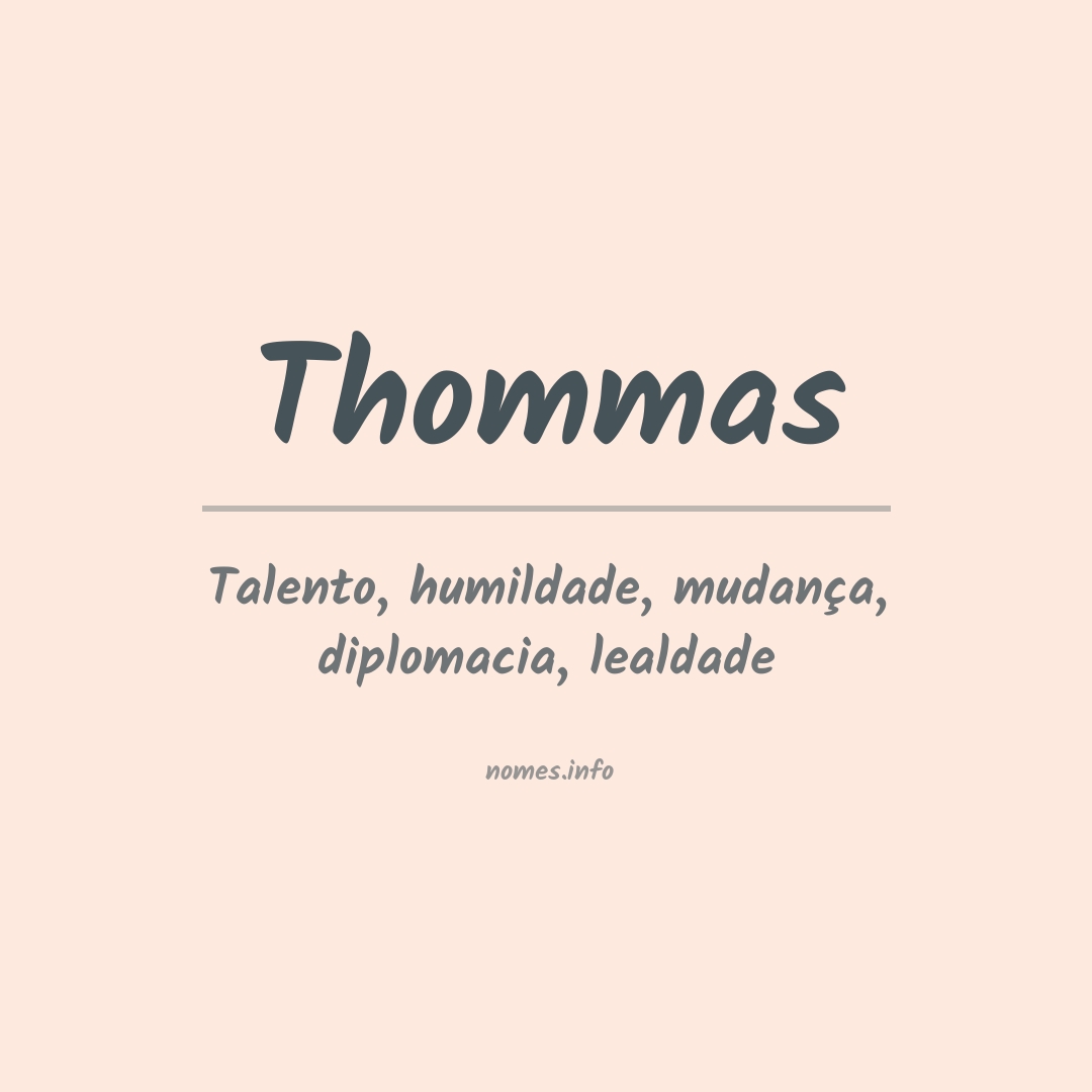 Significado do nome Thommas