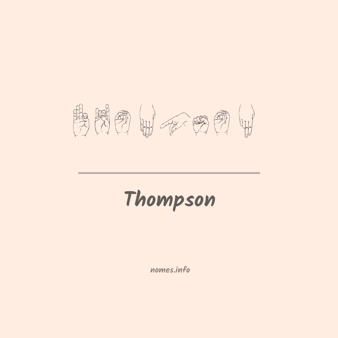 Thompson em Libras