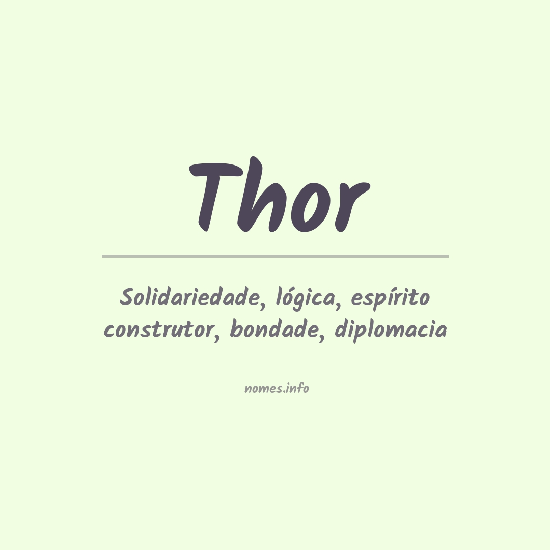 Significado do nome Thor