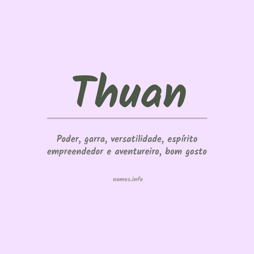 Significado do nome Thuan