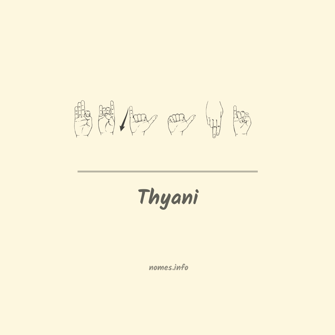 Thyani em Libras