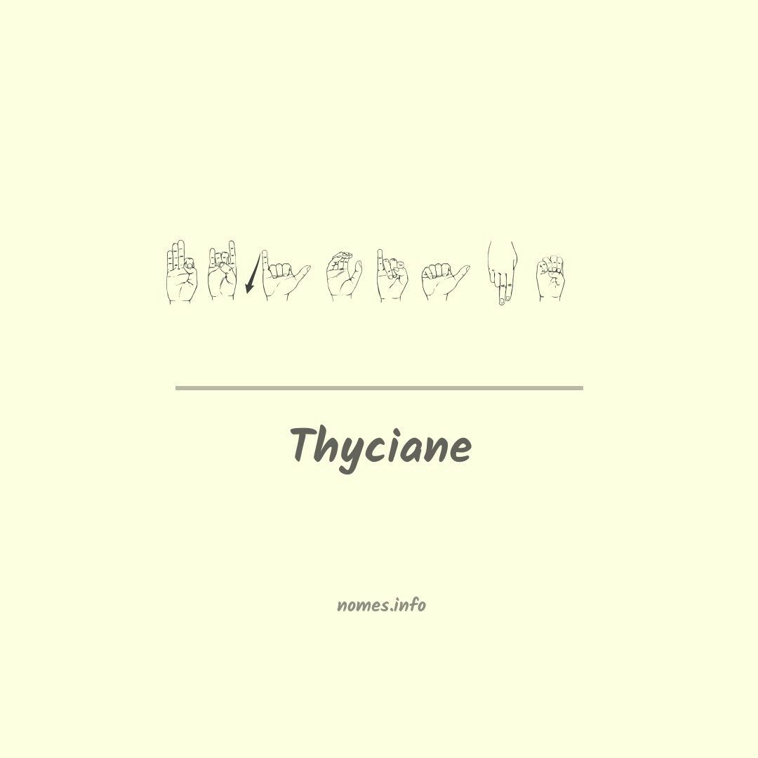 Thyciane em Libras