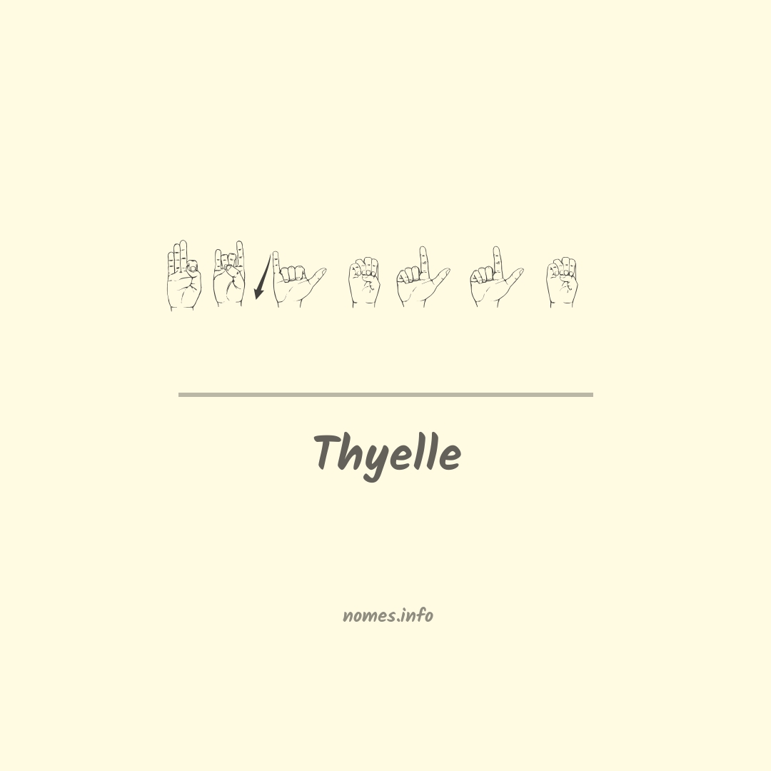 Thyelle em Libras
