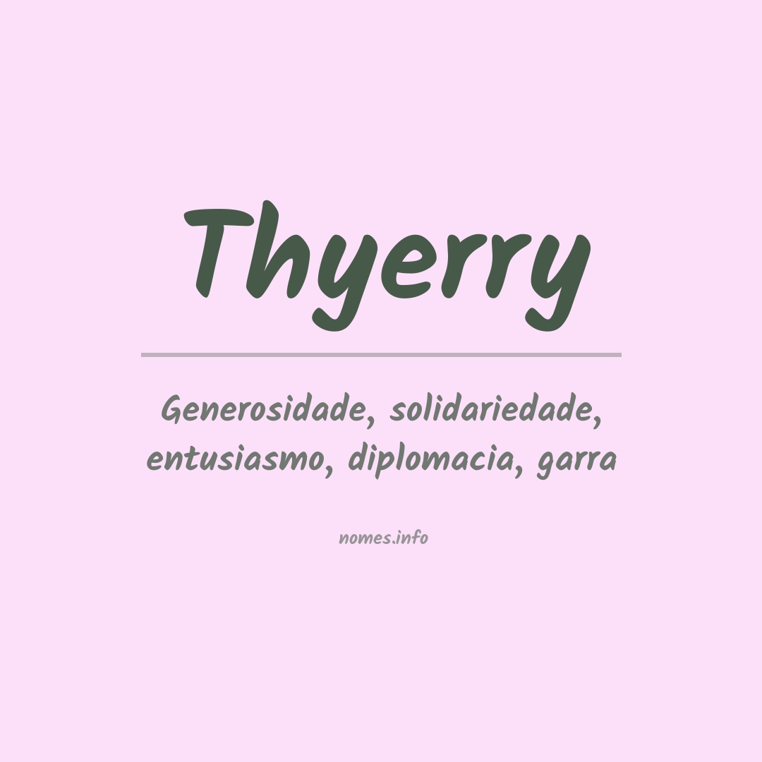 Significado do nome Thyerry