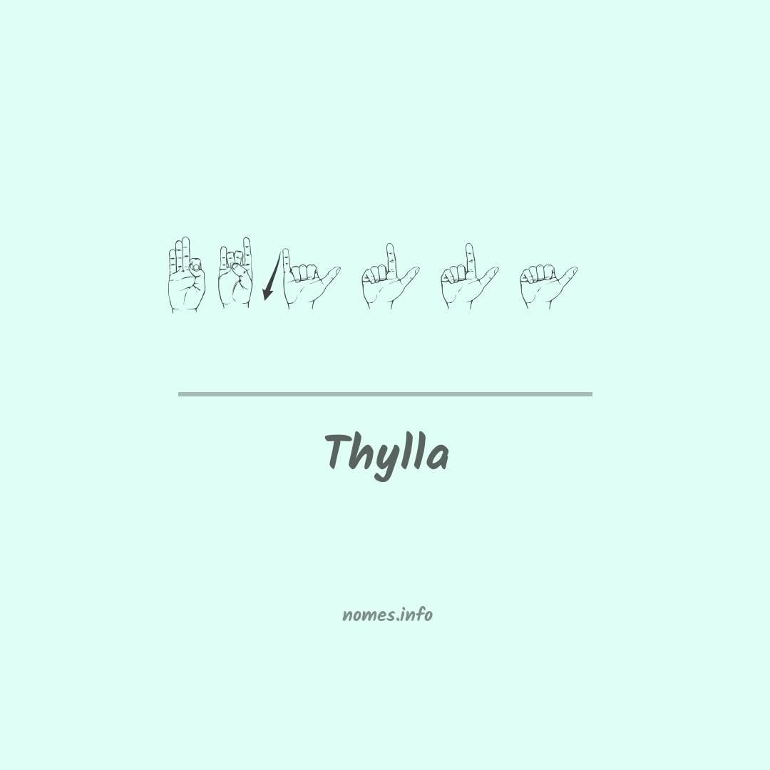 Thylla em Libras