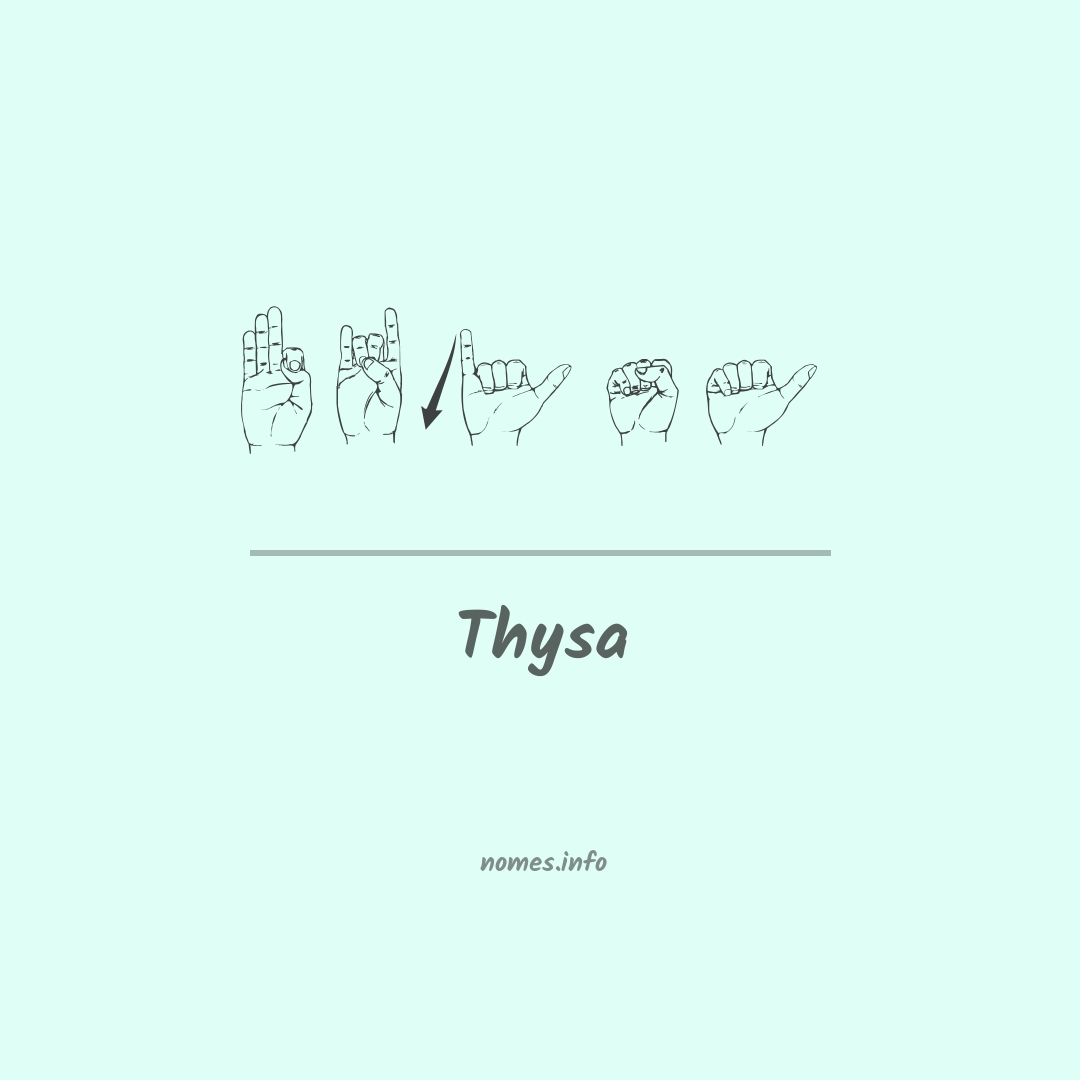 Thysa em Libras