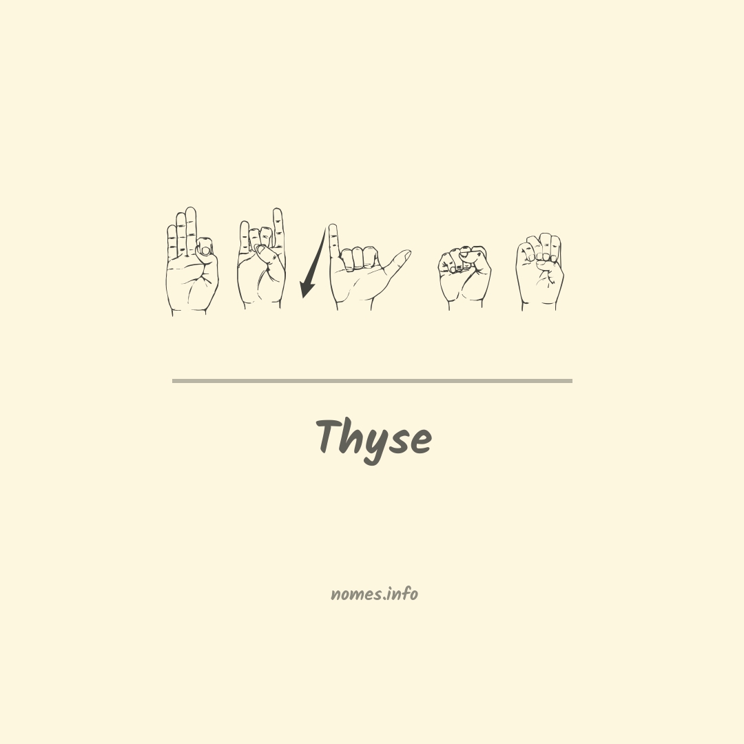 Thyse em Libras