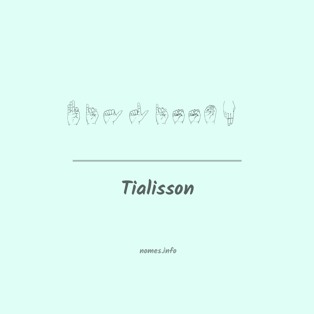Tialisson em Libras