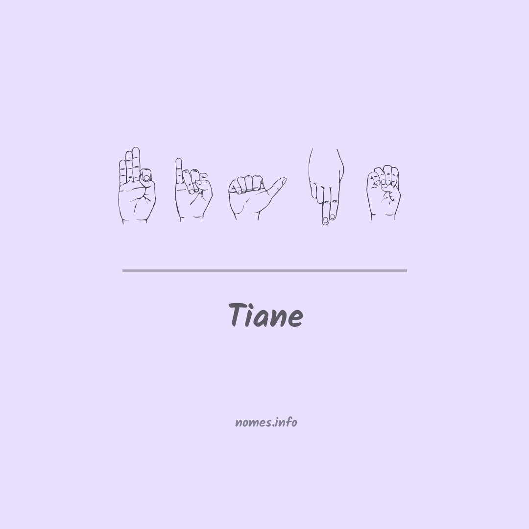Tiane em Libras Tiane em Libras