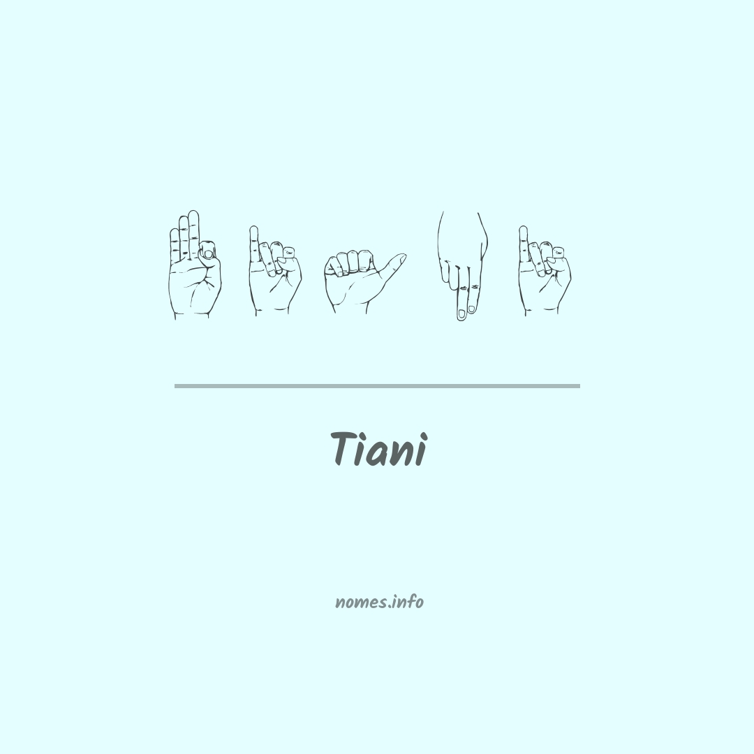 Tiani em Libras