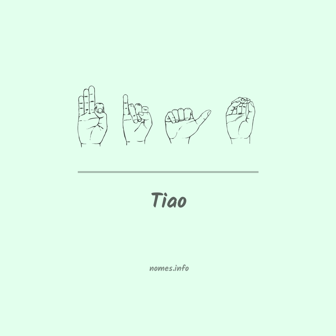 Tiao em Libras