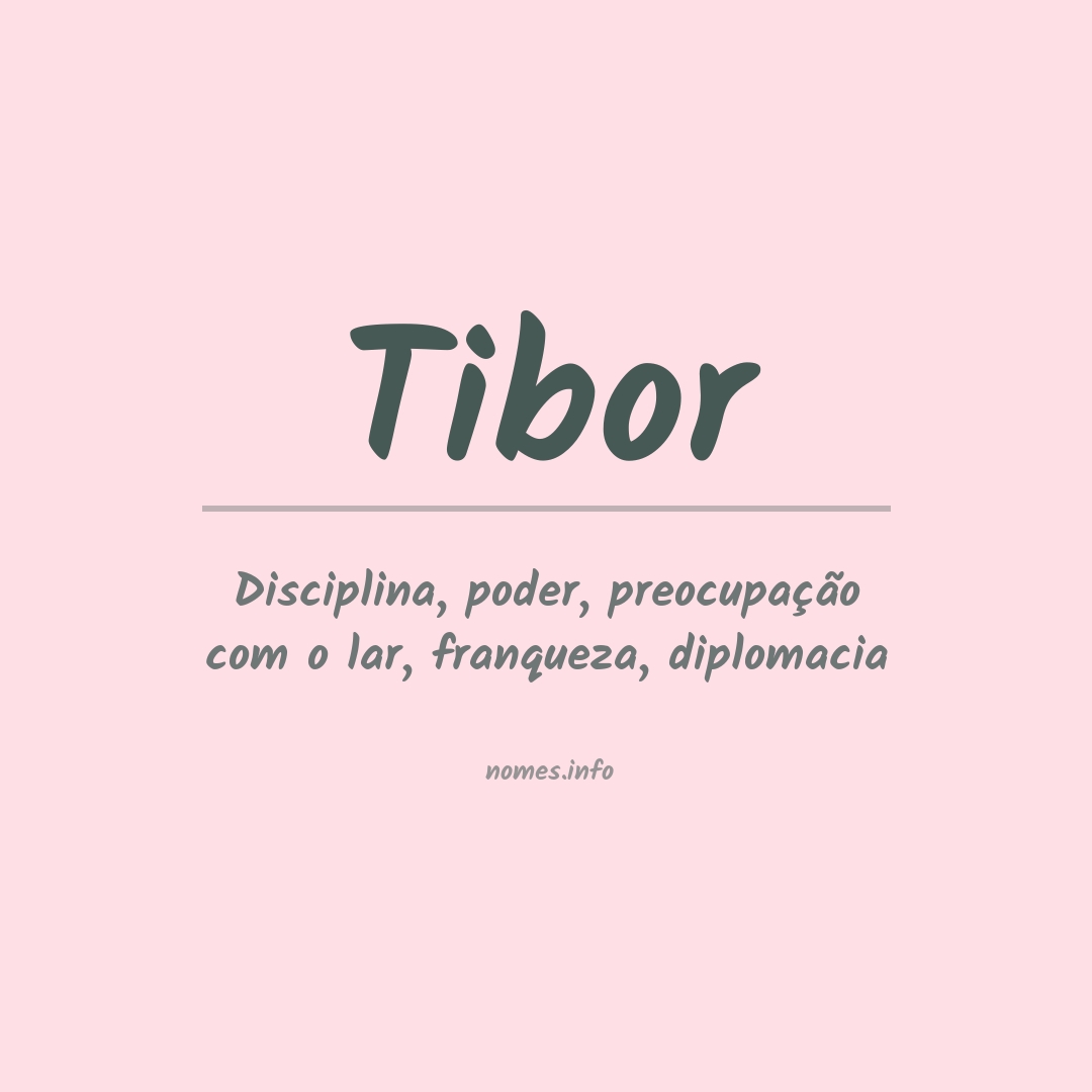 Significado do nome Tibor